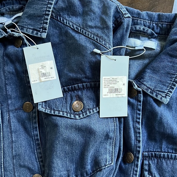 Antonio Melani Penelope Button Down Collar Detachable Belt Statement Shacket. - Picture 9 of 10